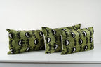 İpek Ikat Kadife Kırlent Kılıfı 3'li Set 40 x 130 cm