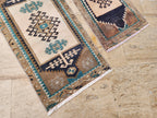 Vintage Türk Yastık Halı 2'li Set 50 x 97 cm