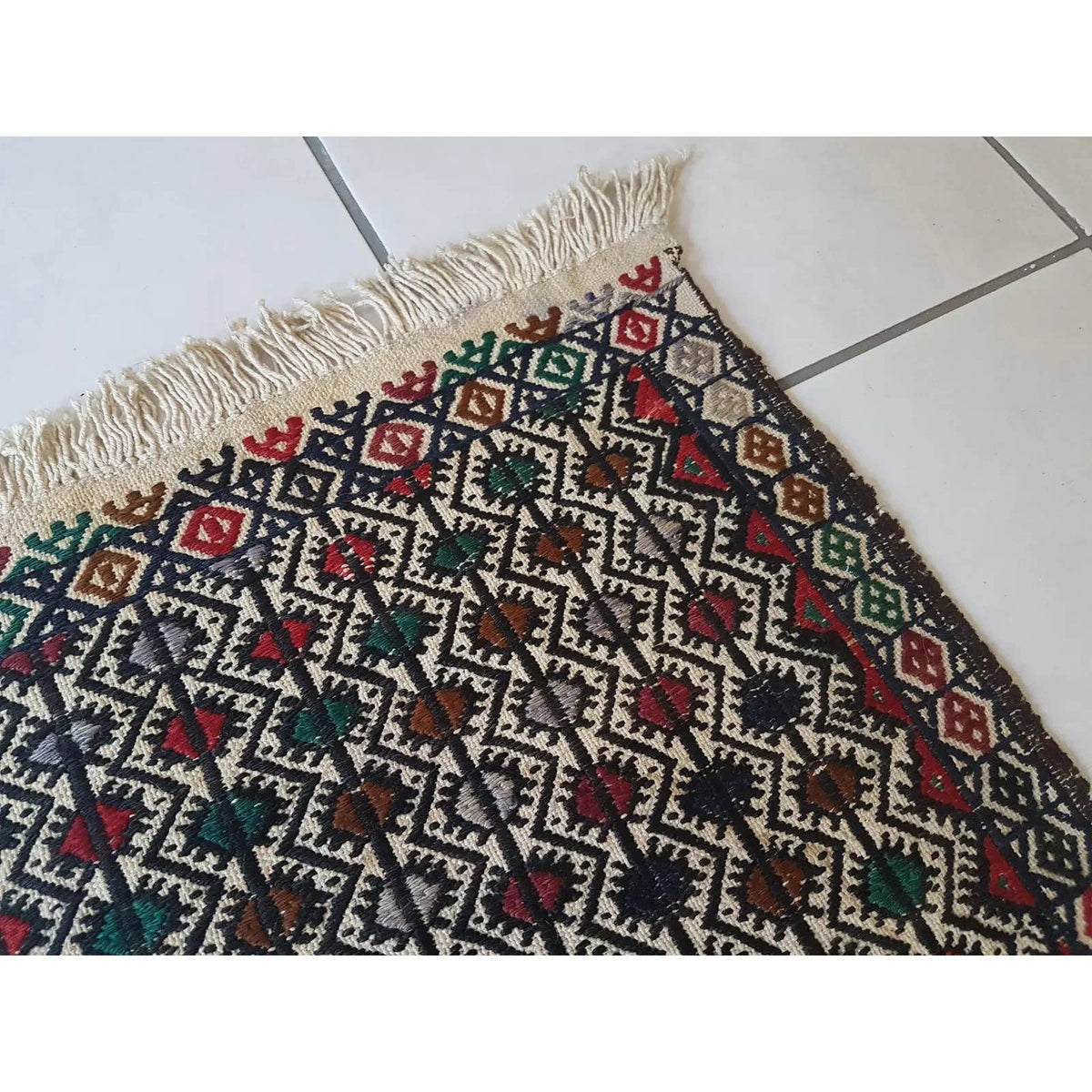 Vintage Kilim Yastık Halı 51 x 81 cm