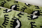 İpek Ikat Kadife Kırlent Kılıfı 3'li Set 40 x 130 cm