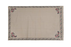 Vintage Aubusson Çiçek Desenli Kilim 160 x 250 cm