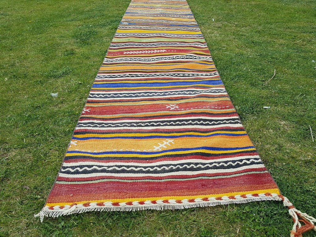 Vintage Kilim Yolluk 74 x 651 cm
