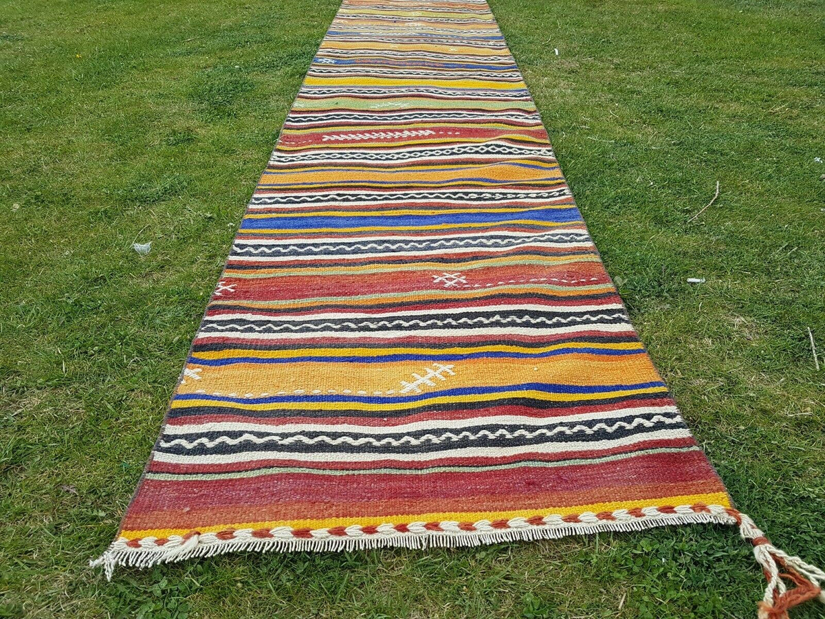 Vintage Kilim Yolluk 74 x 651 cm
