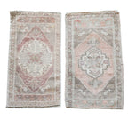 Vintage Türk Yastık Halı 2'li Set 54 x 97 cm