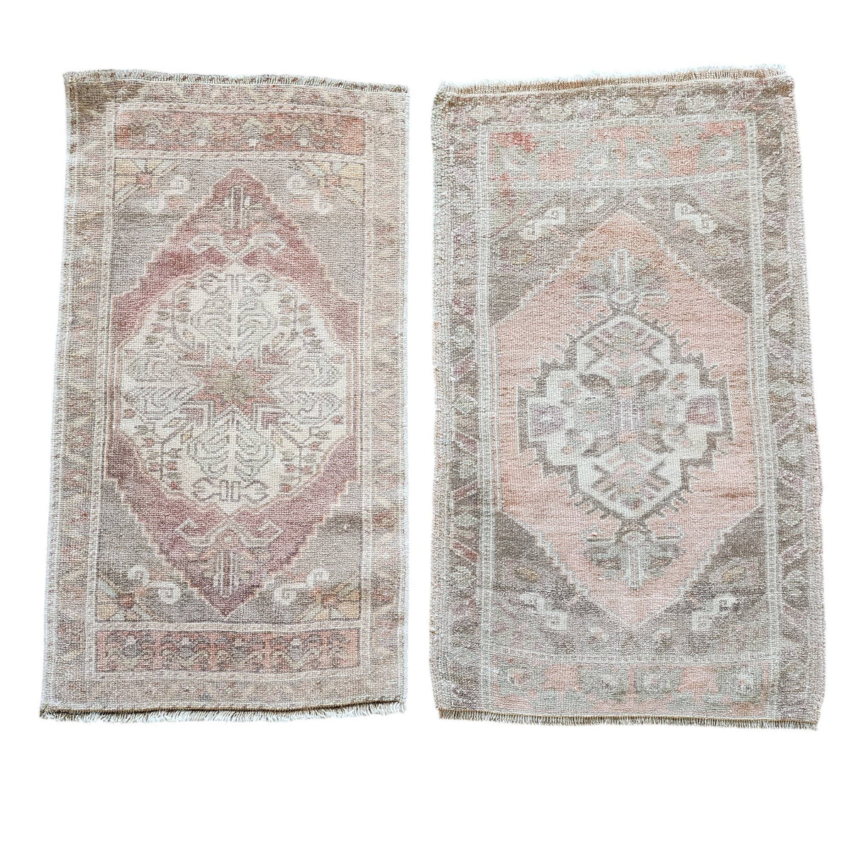 Vintage Türk Yastık Halı 2'li Set 54 x 97 cm