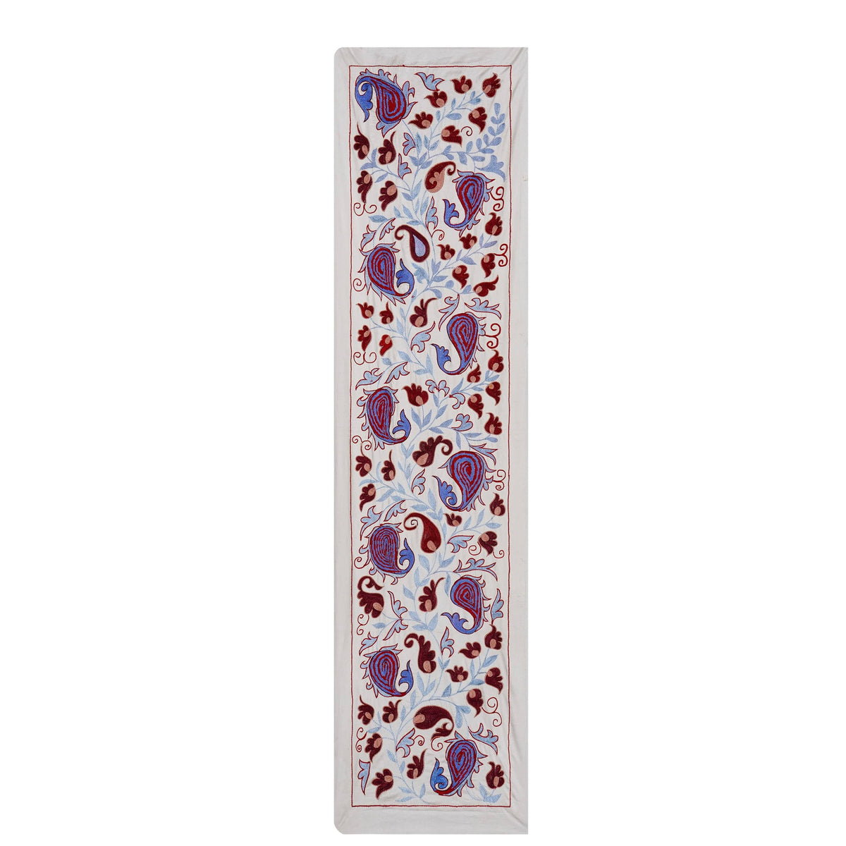 El İşlemesi Suzani Duvar Örtüsü 51 x 185 cm