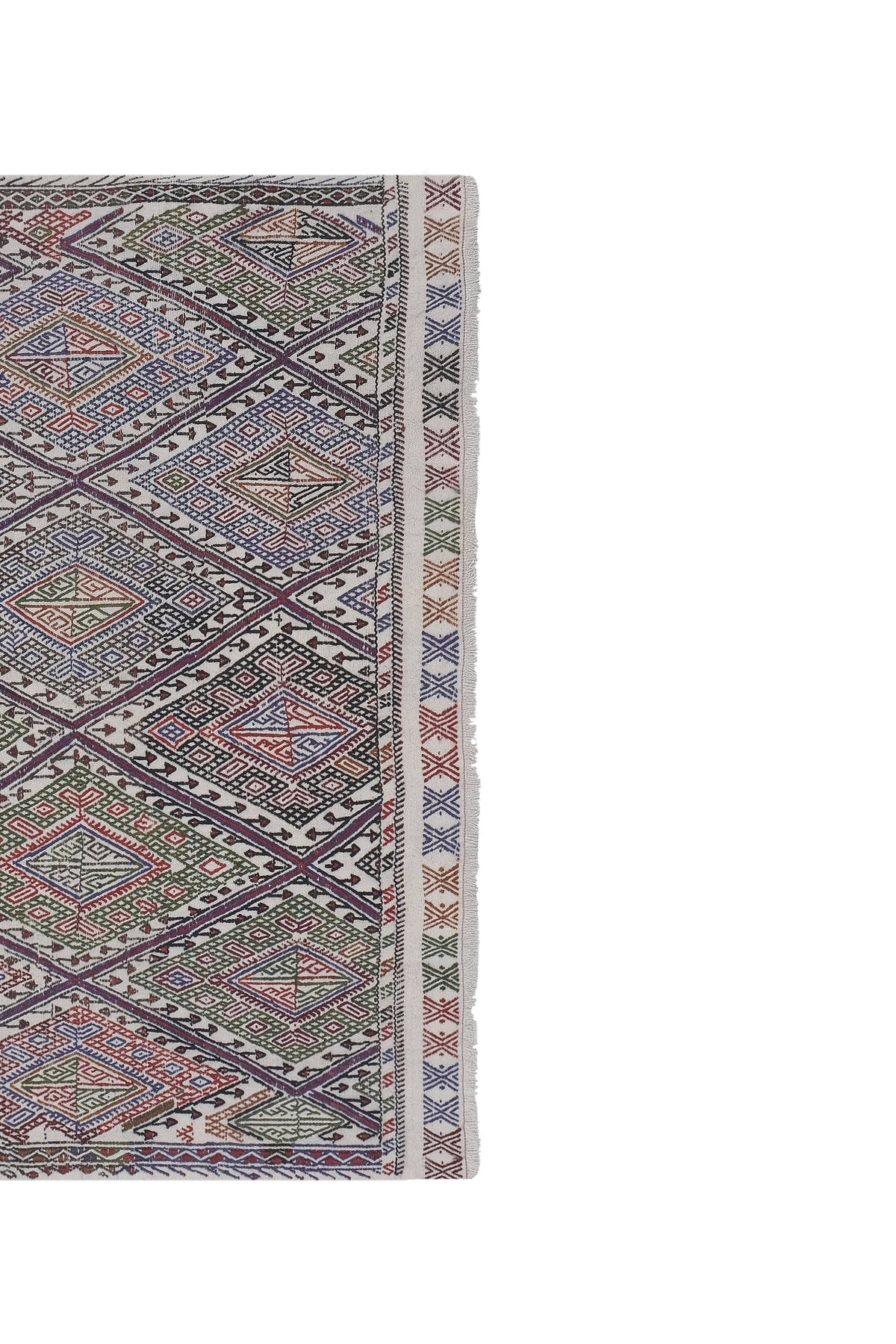 Vintage Türk Cicim Halı 151 x 195 cm