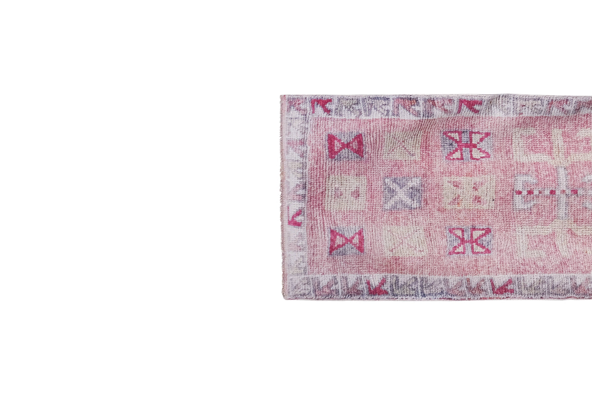 Vintage Herki Halı Yolluk 87 x 297 cm