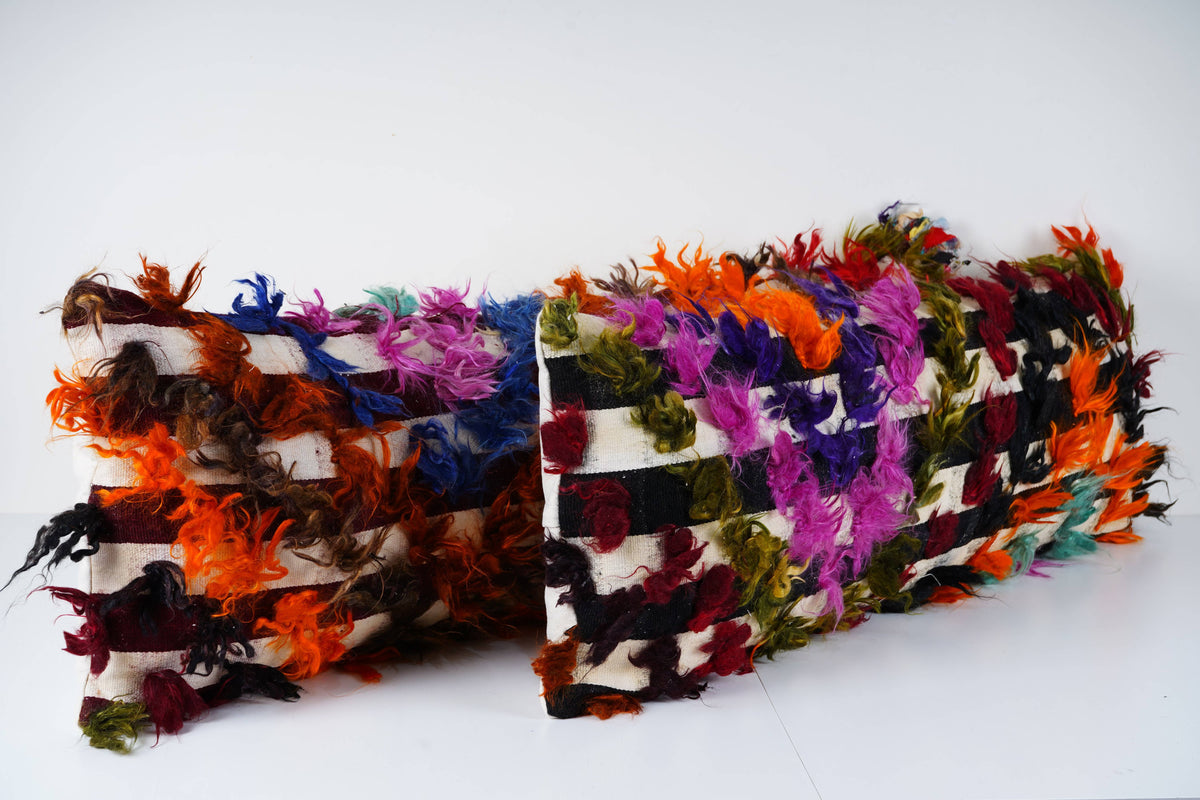 Kilim Kırlent Kılıfı 2'li Set 45 x 125 cm
