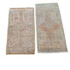 Vintage Türk Yastık Halı 2'li Set 52 x 95 cm