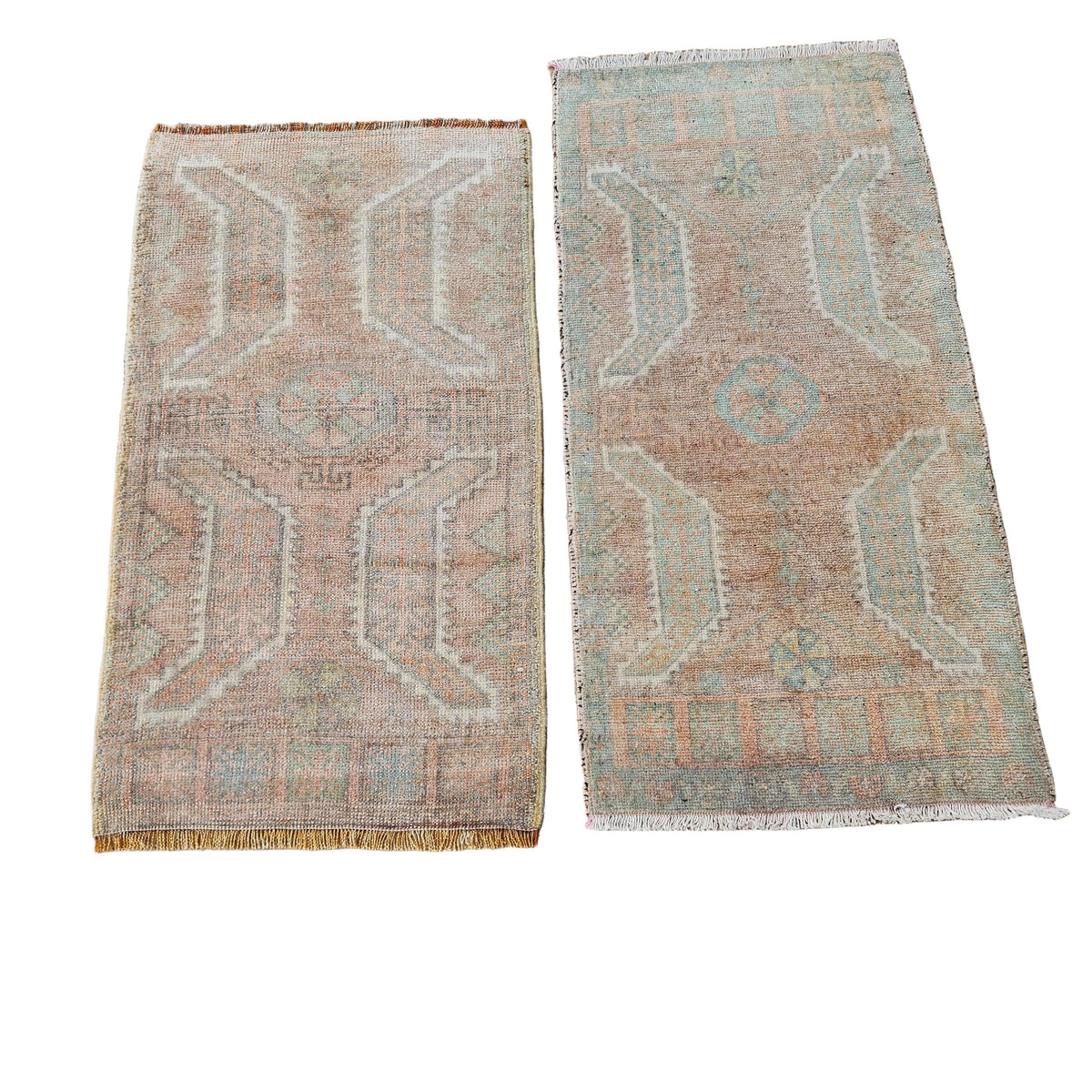 Vintage Türk Yastık Halı 2'li Set 52 x 95 cm