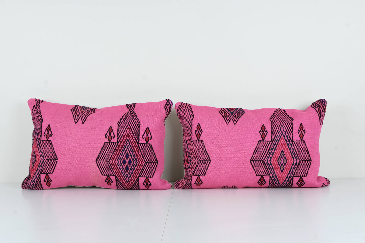 Kilim Kırlent Kılıfı 2'li Set 40 x 60 cm