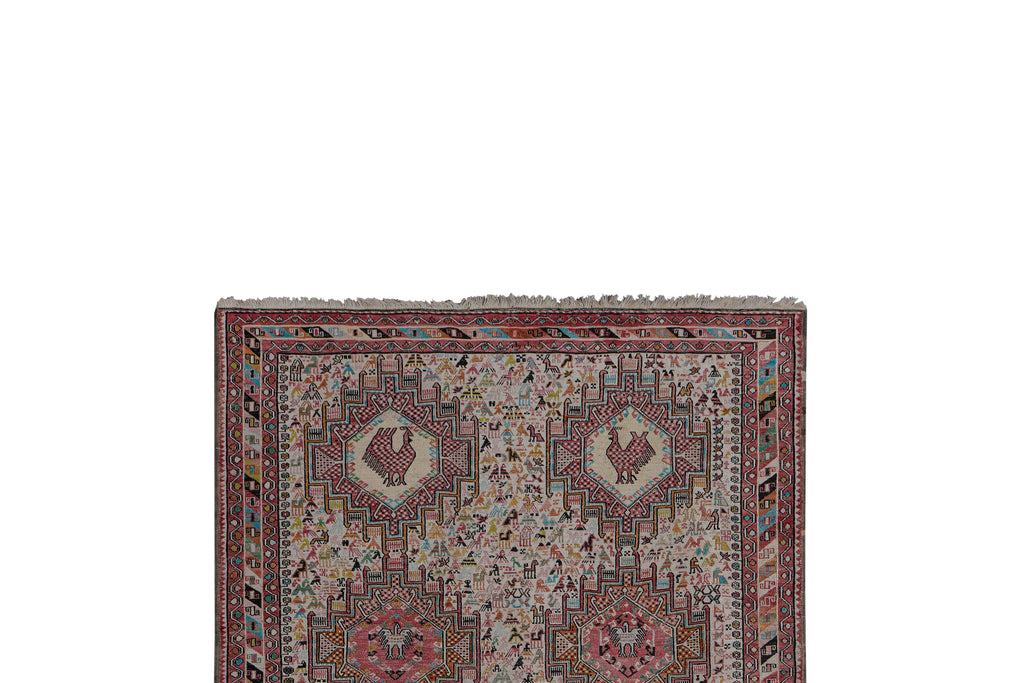 Vintage Sumak Kilim 123 x 195 cm