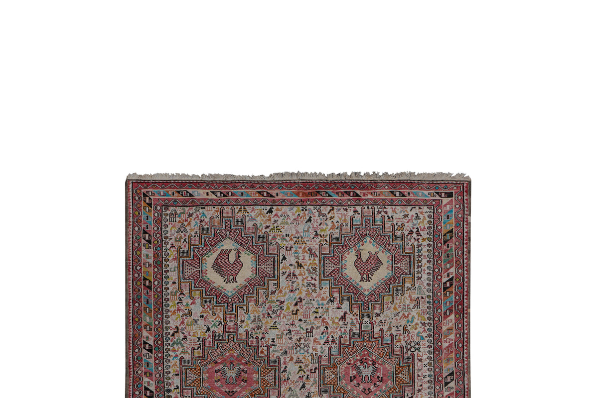 Vintage Sumak Kilim 123 x 195 cm