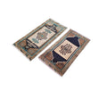 Vintage Türk Yastık Halı 2'li Set 50 x 97 cm