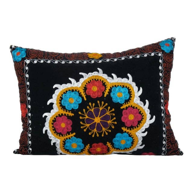 İpek Ikat Kadife Kırlent Kılıfı 46 x 64 cm
