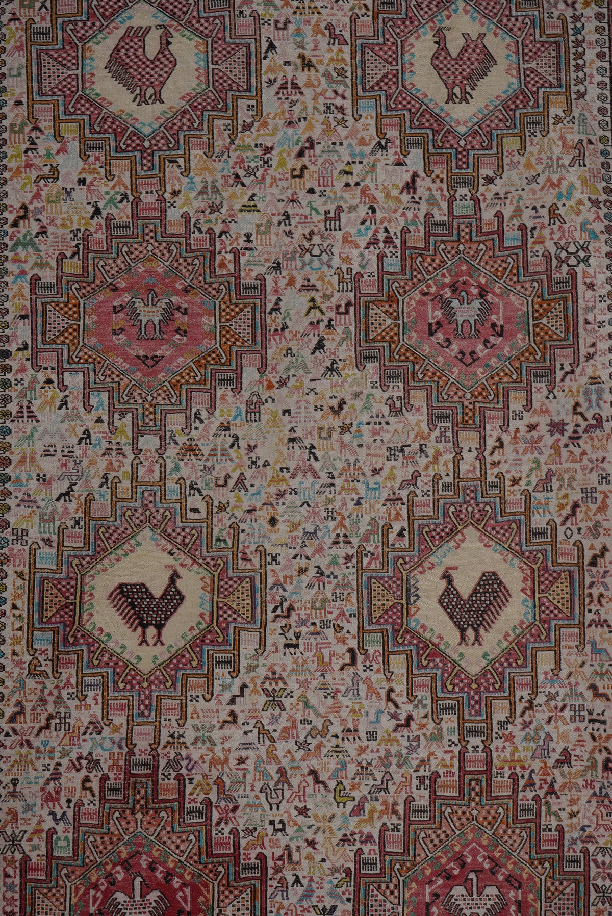 Vintage Sumak Kilim 123 x 195 cm