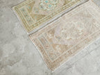 Vintage Türk Yastık Halı 2'li Set 50 x 99 cm