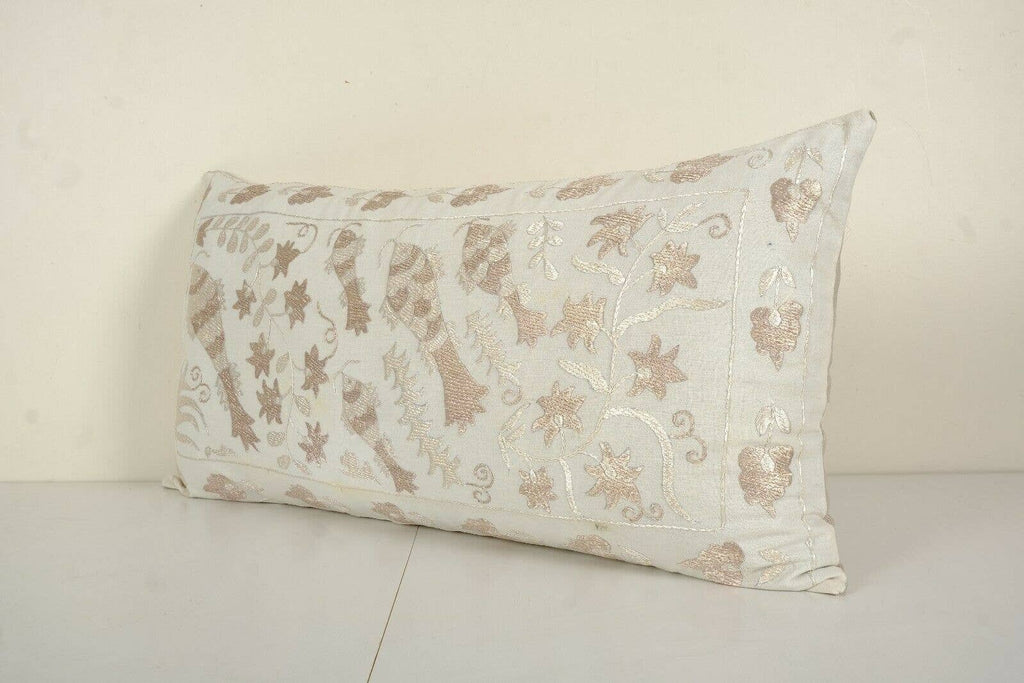 Balık Desenli Suzani Kırlent Kılıfı 42 x 80 cm