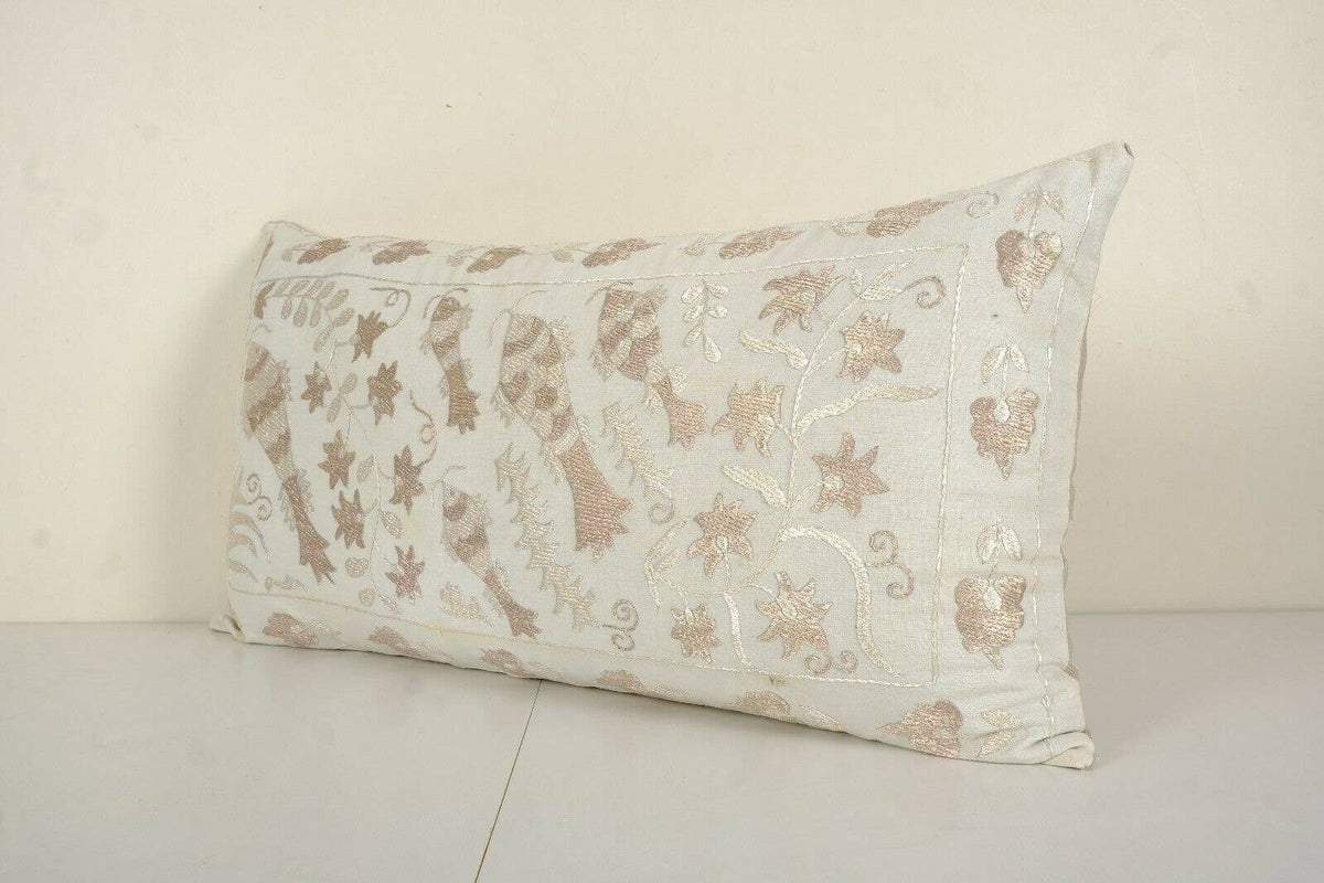 Balık Desenli Suzani Kırlent Kılıfı 42 x 80 cm