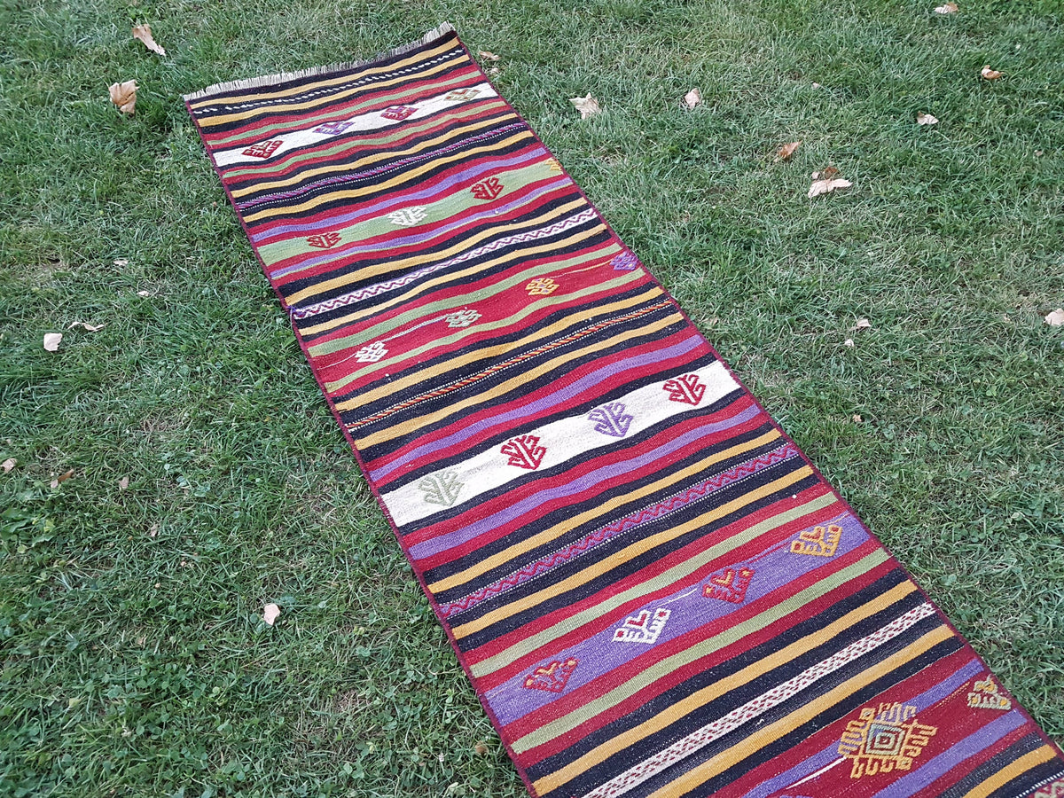 Vintage Kilim Yolluk 63 x 637 cm