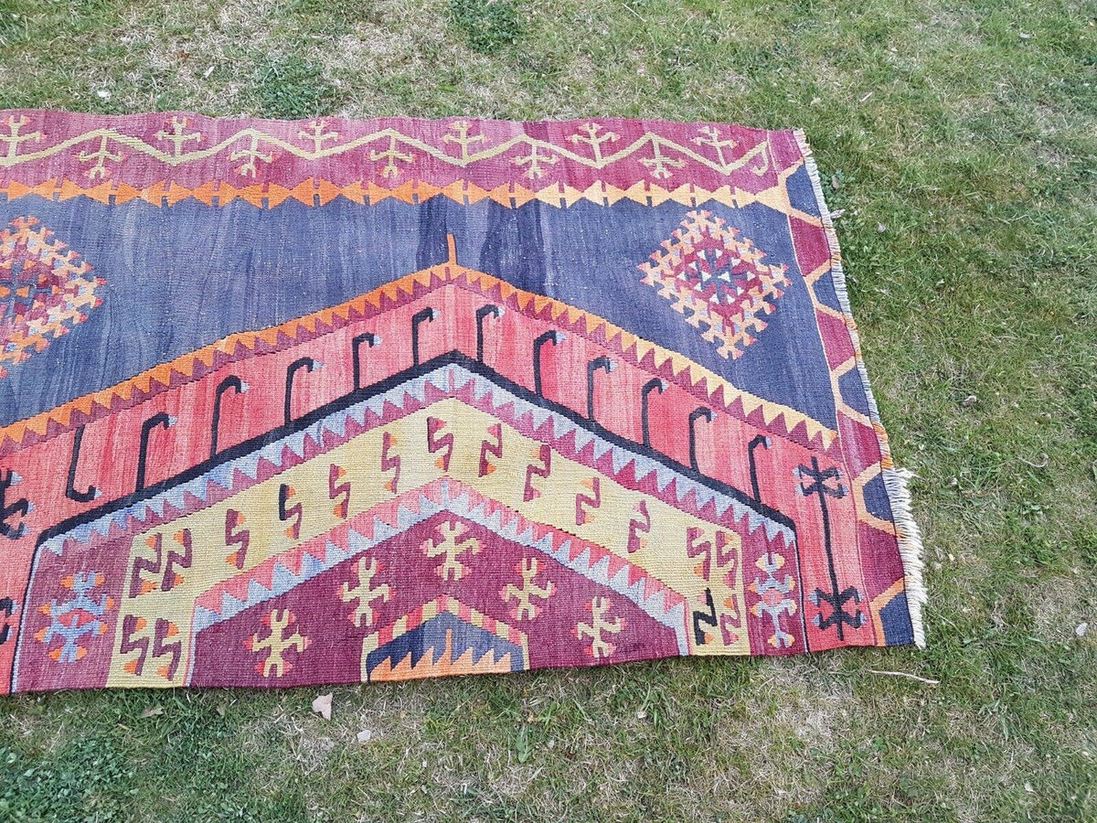 Vintage Kilim Yolluk 83 x 337 cm