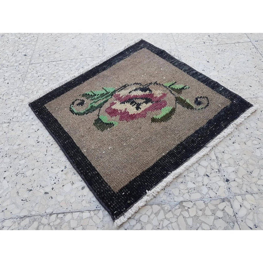 Vintage Türk Halı 54 x 50 cm