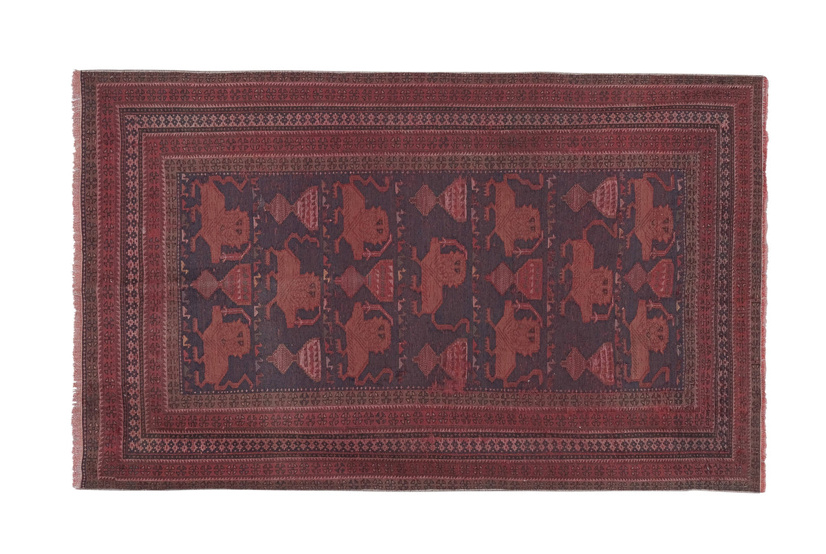 Vintage Türk Sumak Halı 116 x 187 cm