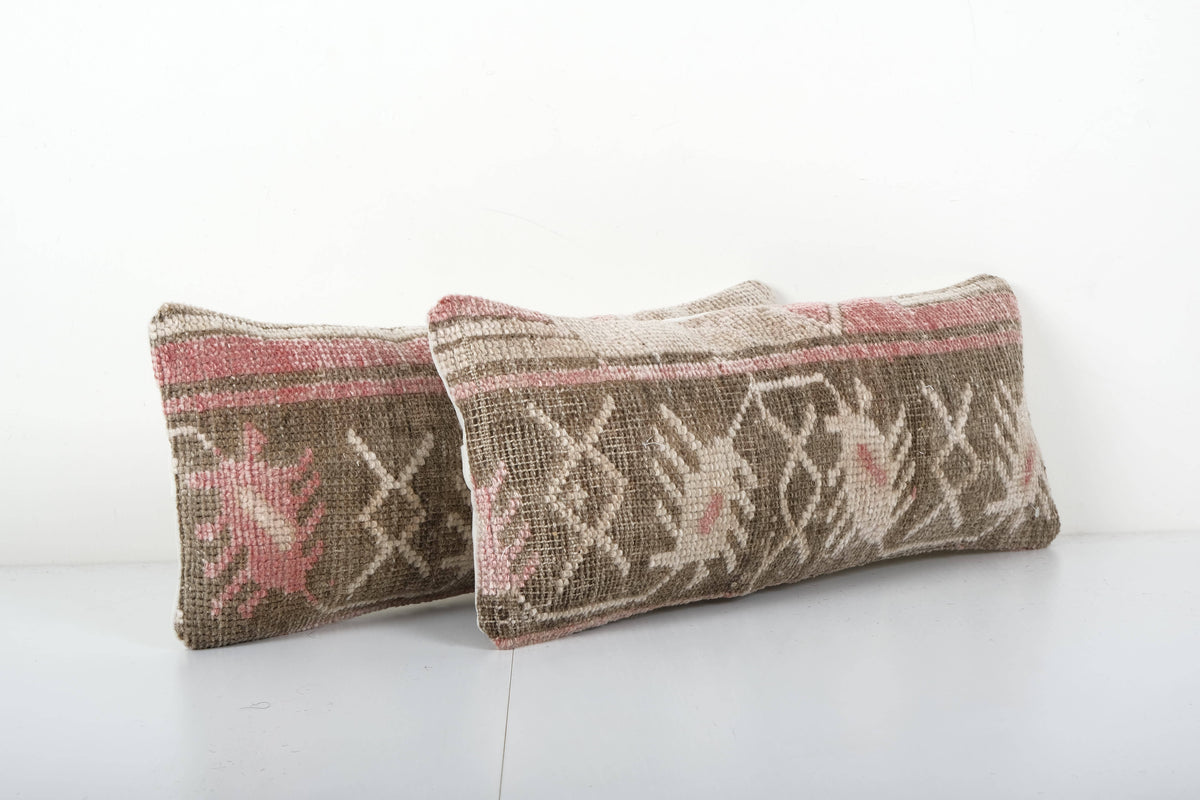Halı Kırlent Kılıfı 2'li Set 25 x 47 cm