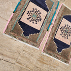 Vintage Türk Yastık Halı 2'li Set 51 x 82 cm