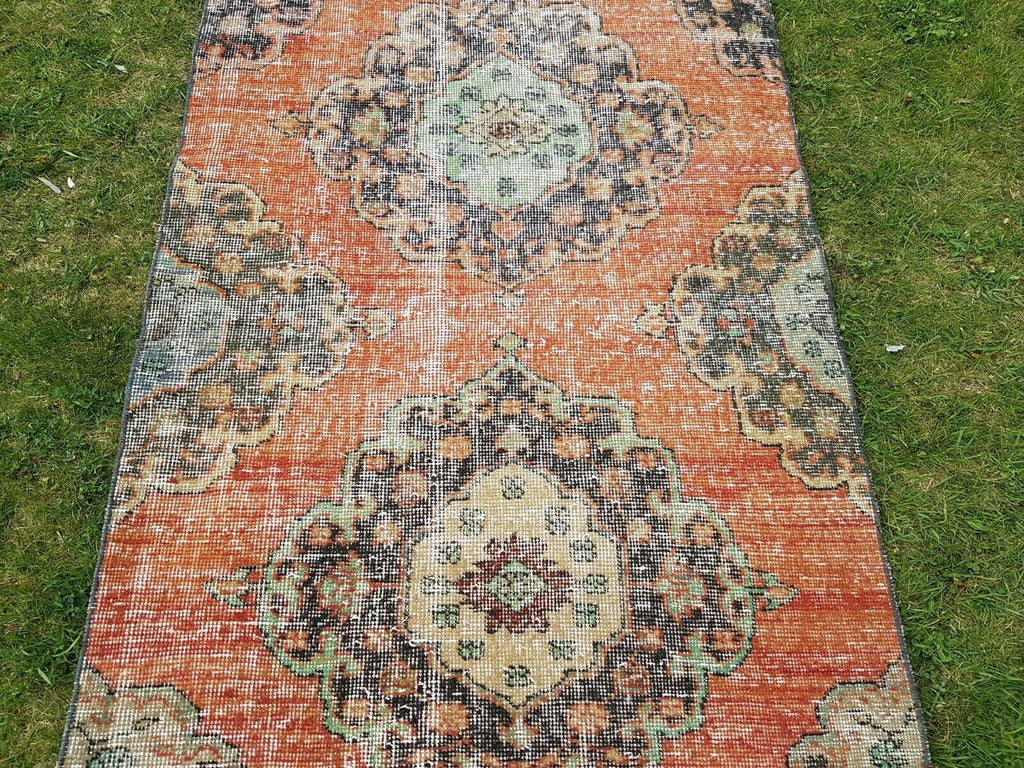 Vintage Türk Halı Yolluk 89 x 391 cm