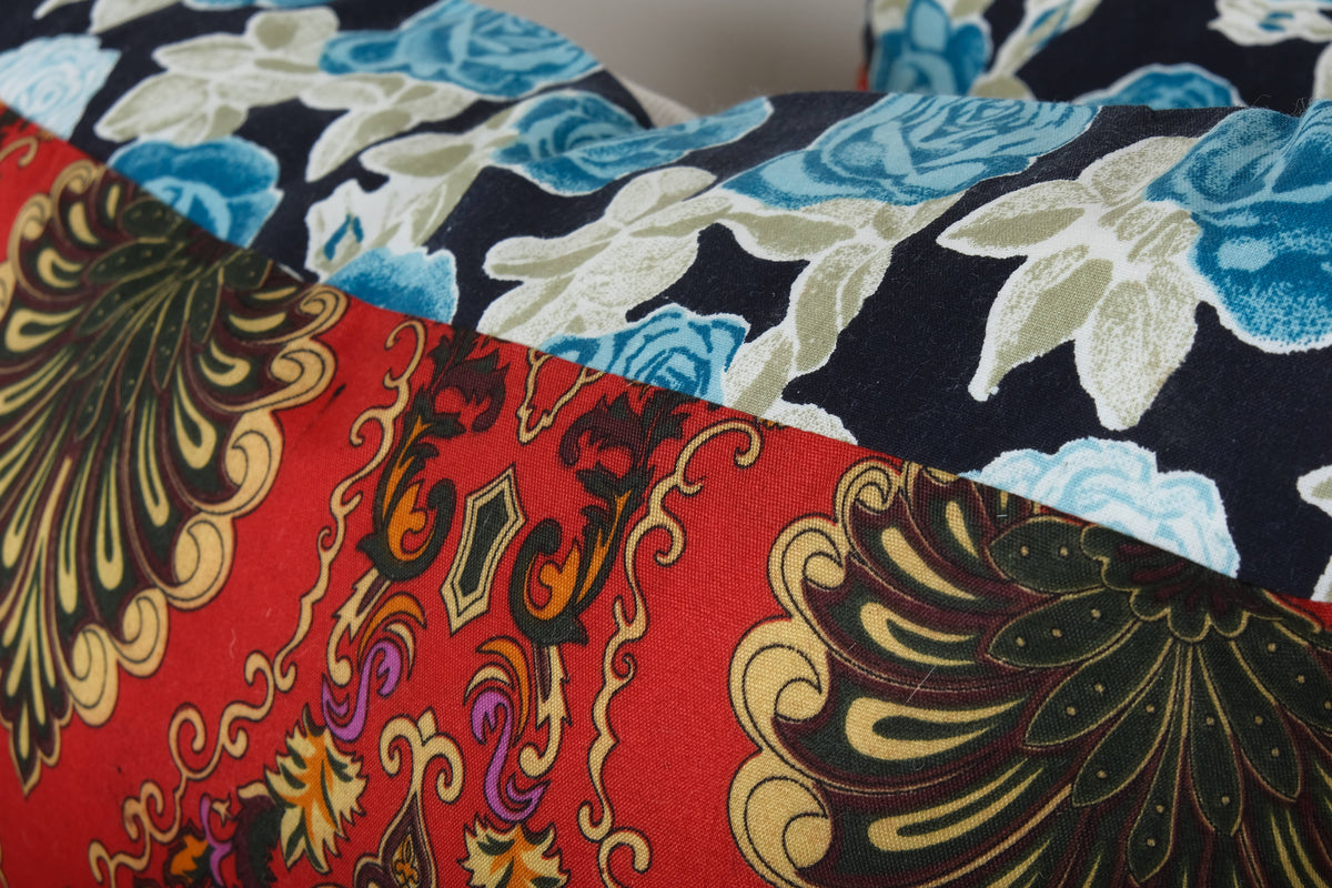Özbek Baskılı Kırlent Kılıfı 2'li Set 37 x 55 cm