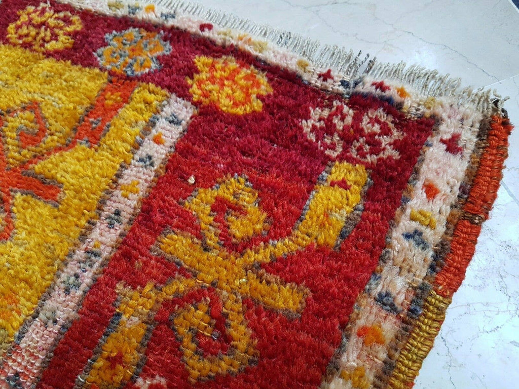 Vintage Anadolu Yastık Halı 55 x 94 cm