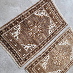 Vintage Türk Yastık Halı 2'li Set 53 x 90 cm