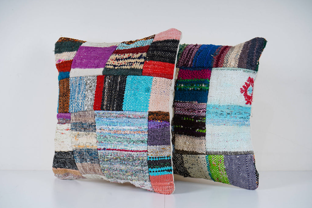 Halı Kırlent Kılıfı 2'li Set 50 x 50 cm