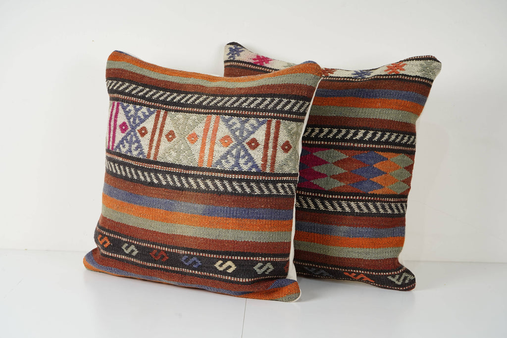 Kilim Kırlent Kılıfı 2'li Set 50 x 50 cm