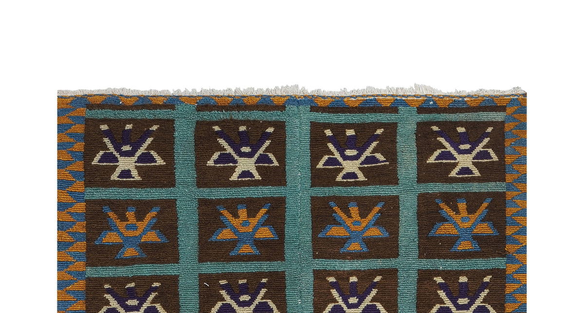 Vintage Türk Tulu Halı 125 x 140 cm