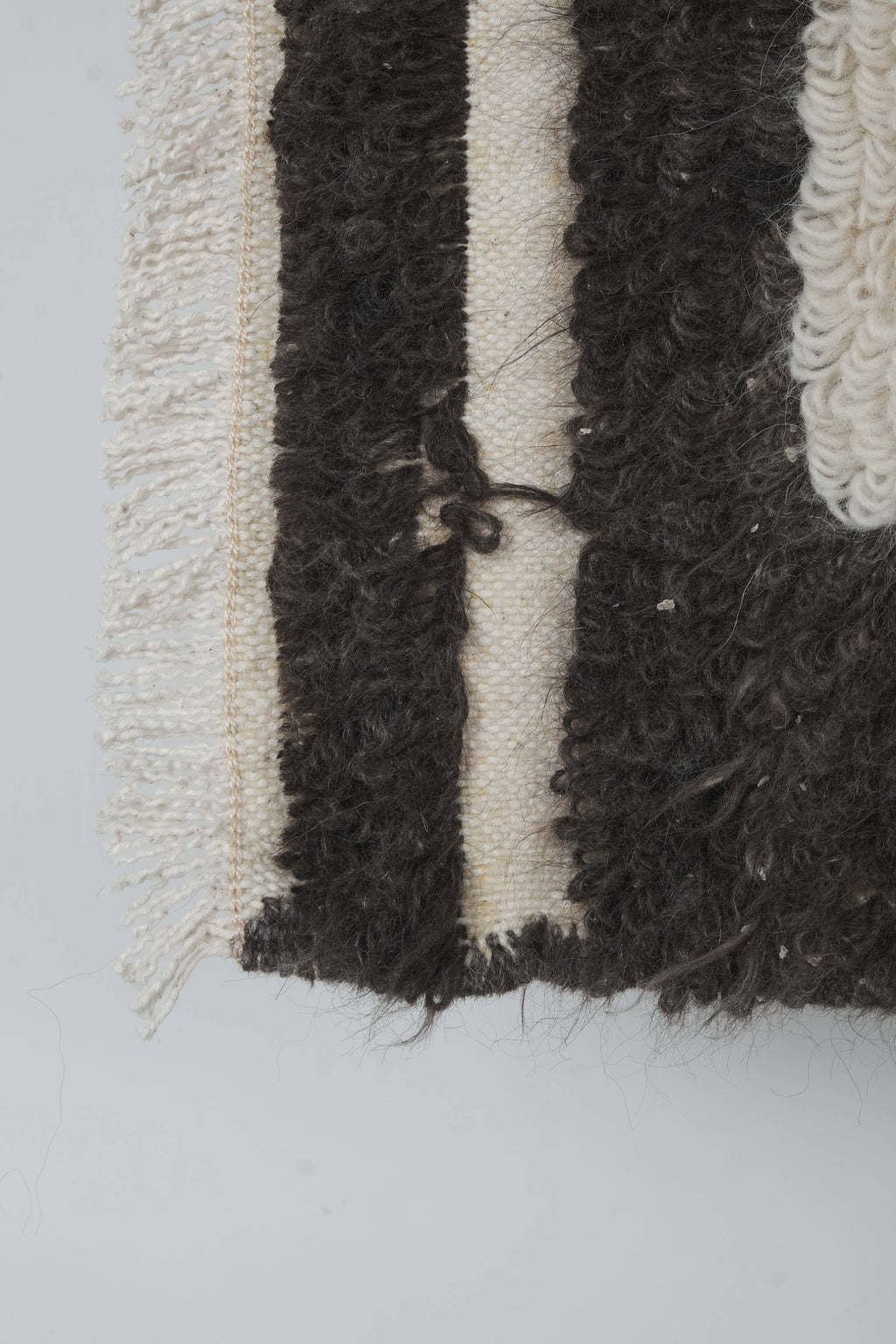 Vintage Türk Damalı Tulu Halı 142 x 213 cm