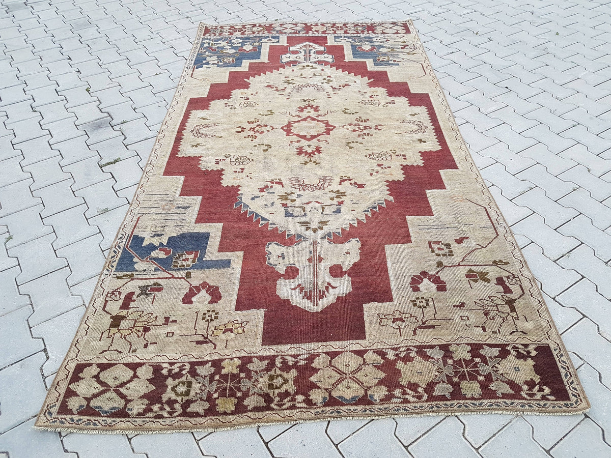 Vintage Anadolu Halı 140 x 272 cm