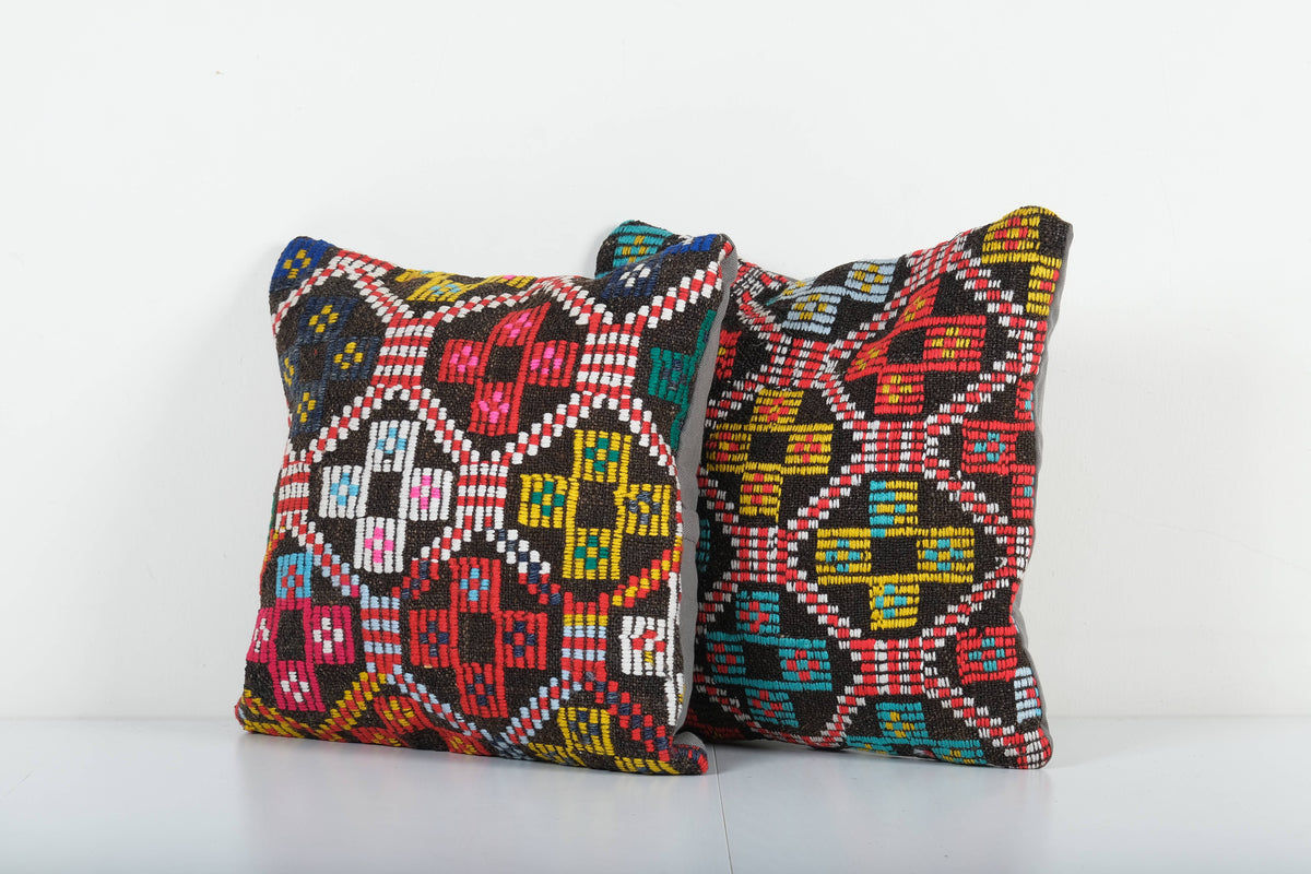 Kilim Kırlent Kılıfı 2'li Set 40 x 40 cm
