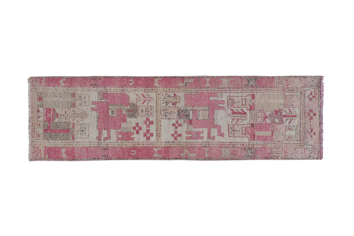 Vintage Kürt Halı Yolluk 99 x 330 cm