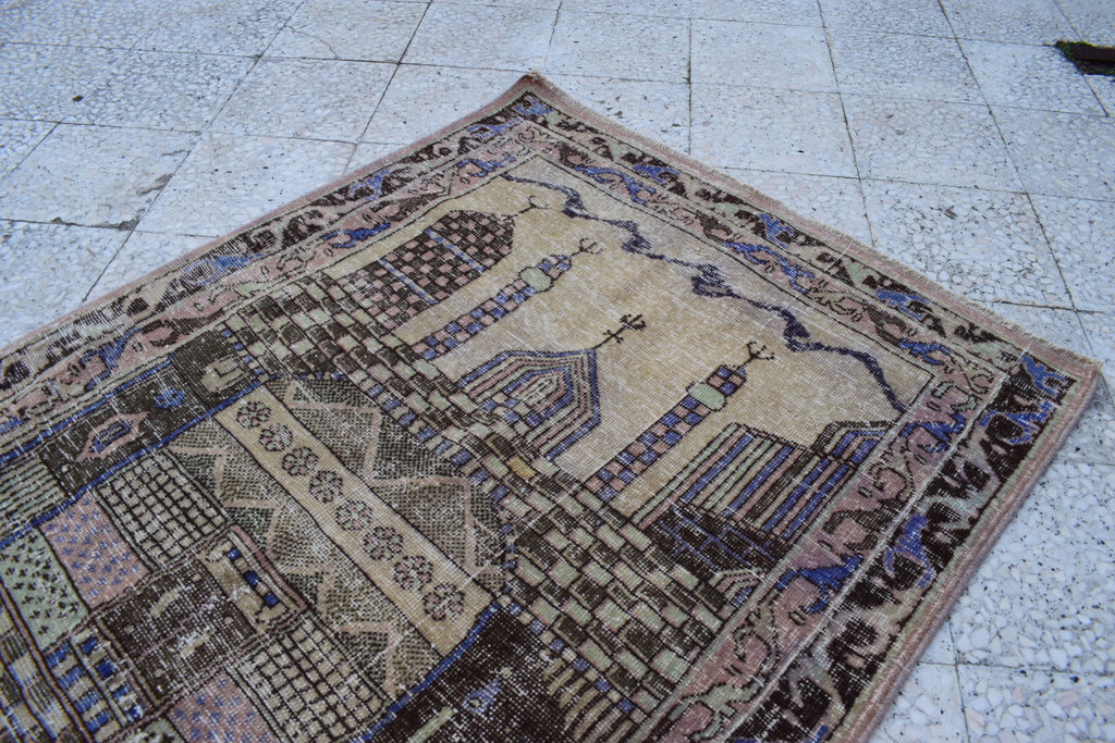 Vintage Türk Halı 107 x 150 cm