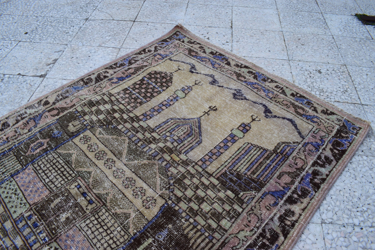 Vintage Türk Halı 107 x 150 cm
