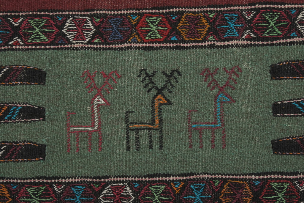 Vintage Sumak Kilim 102 x 163 cm