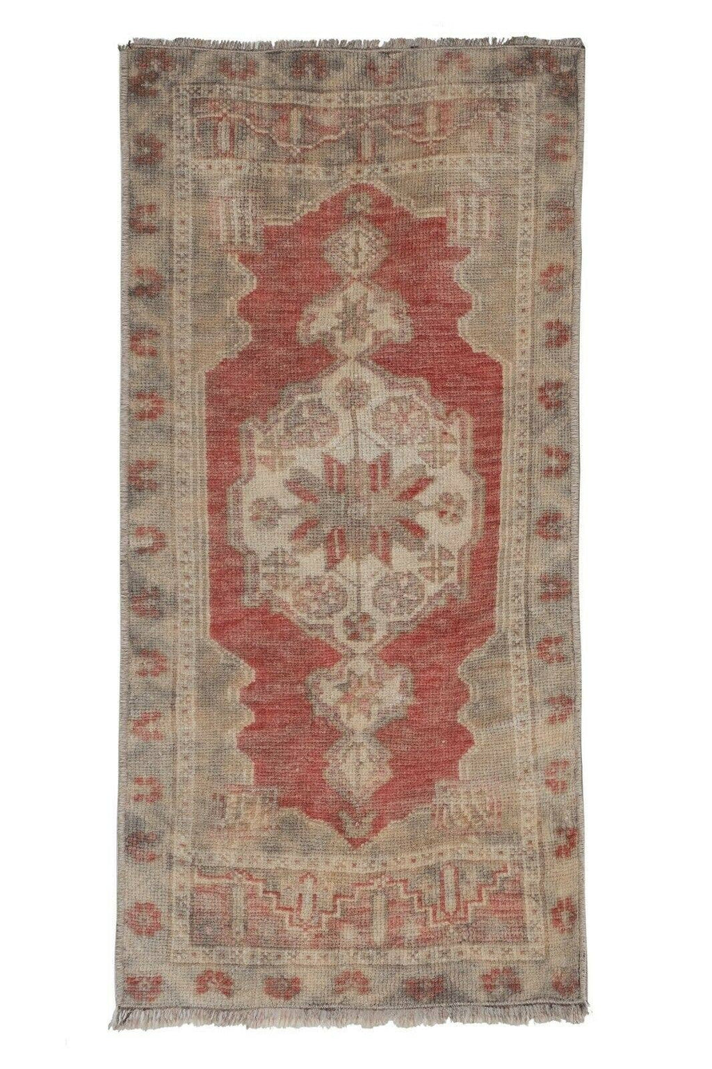 Vintage Türk Yastık Halı 2'li Set 43 x 89 cm