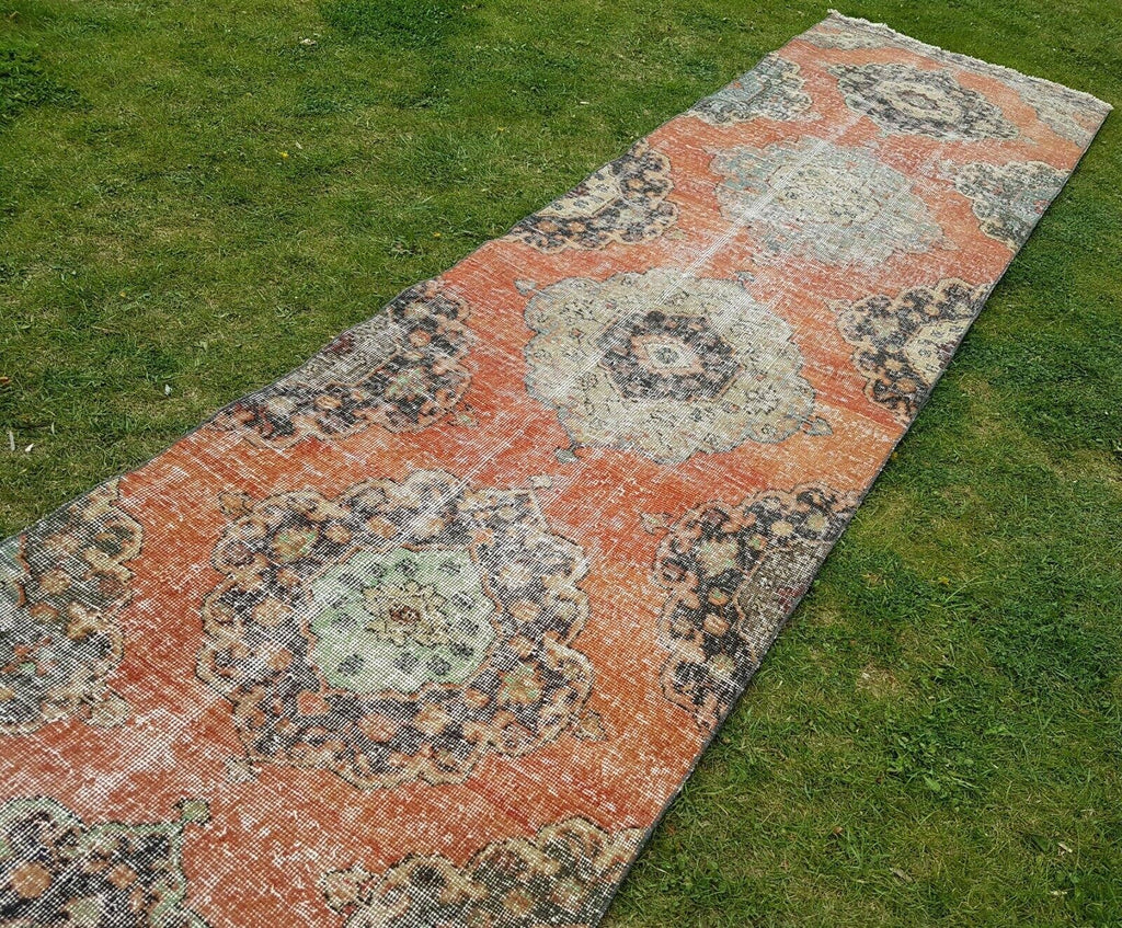 Vintage Türk Halı Yolluk 89 x 391 cm