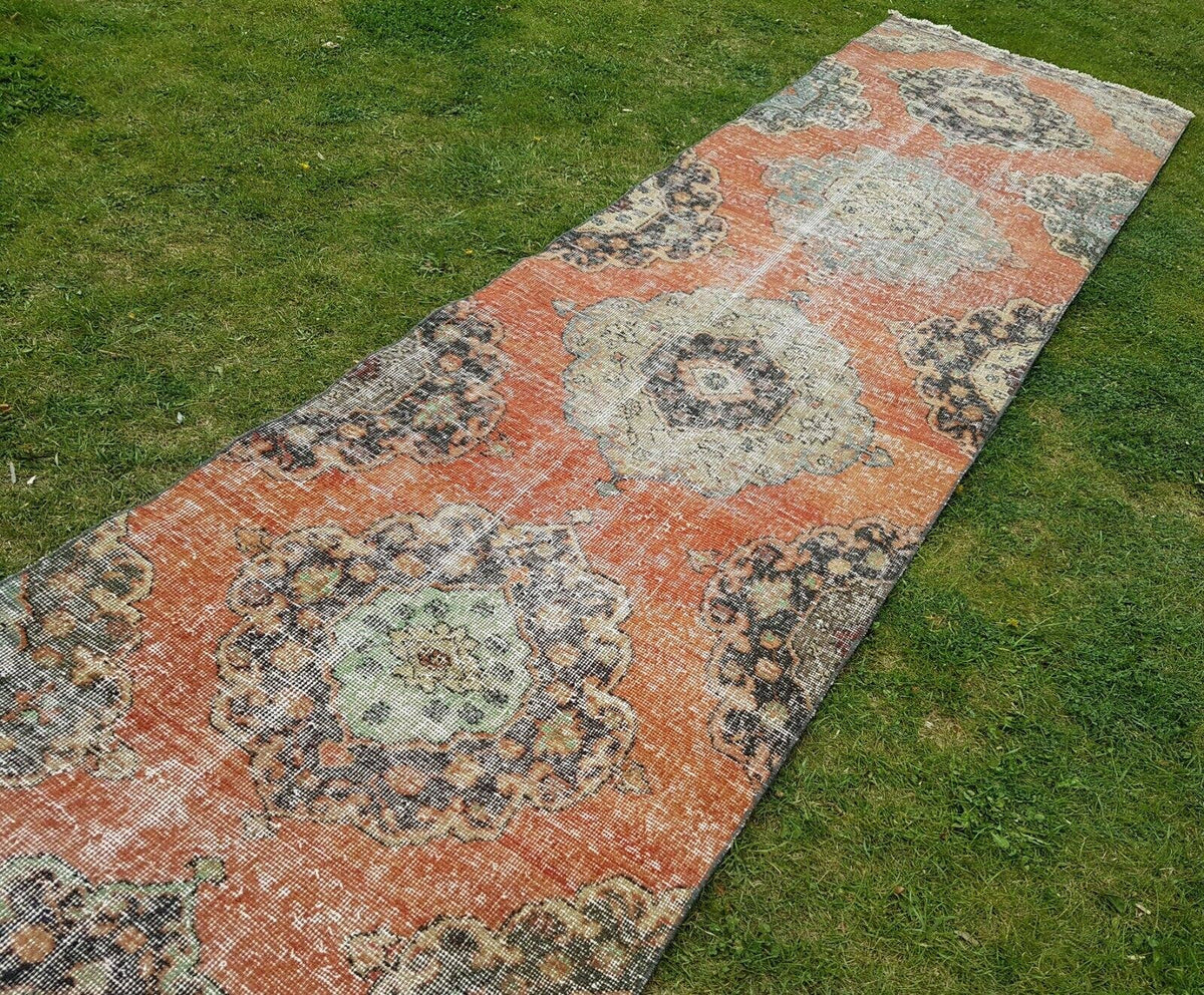 Vintage Türk Halı Yolluk 89 x 391 cm