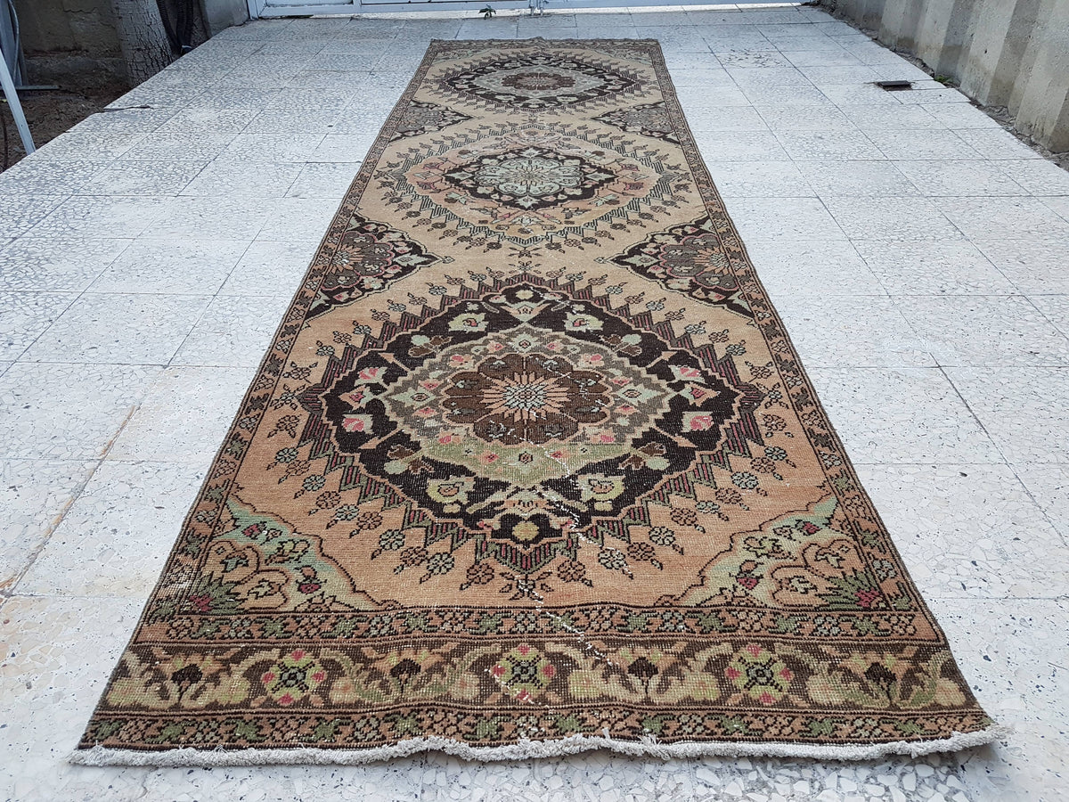 Vintage Uşak Yolluk 107 x 384 cm