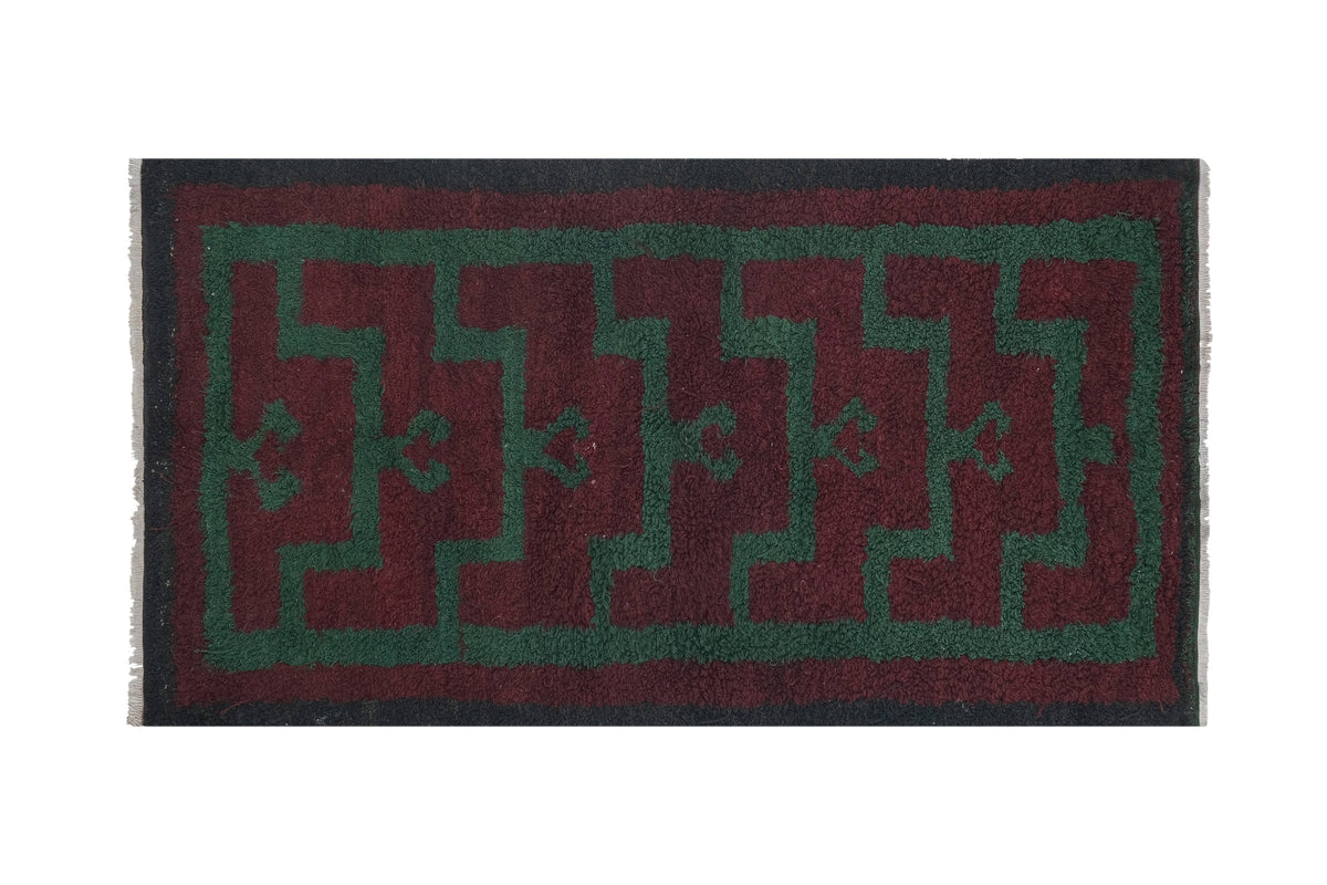Vintage Türk Tulu Halı 120 x 208 cm