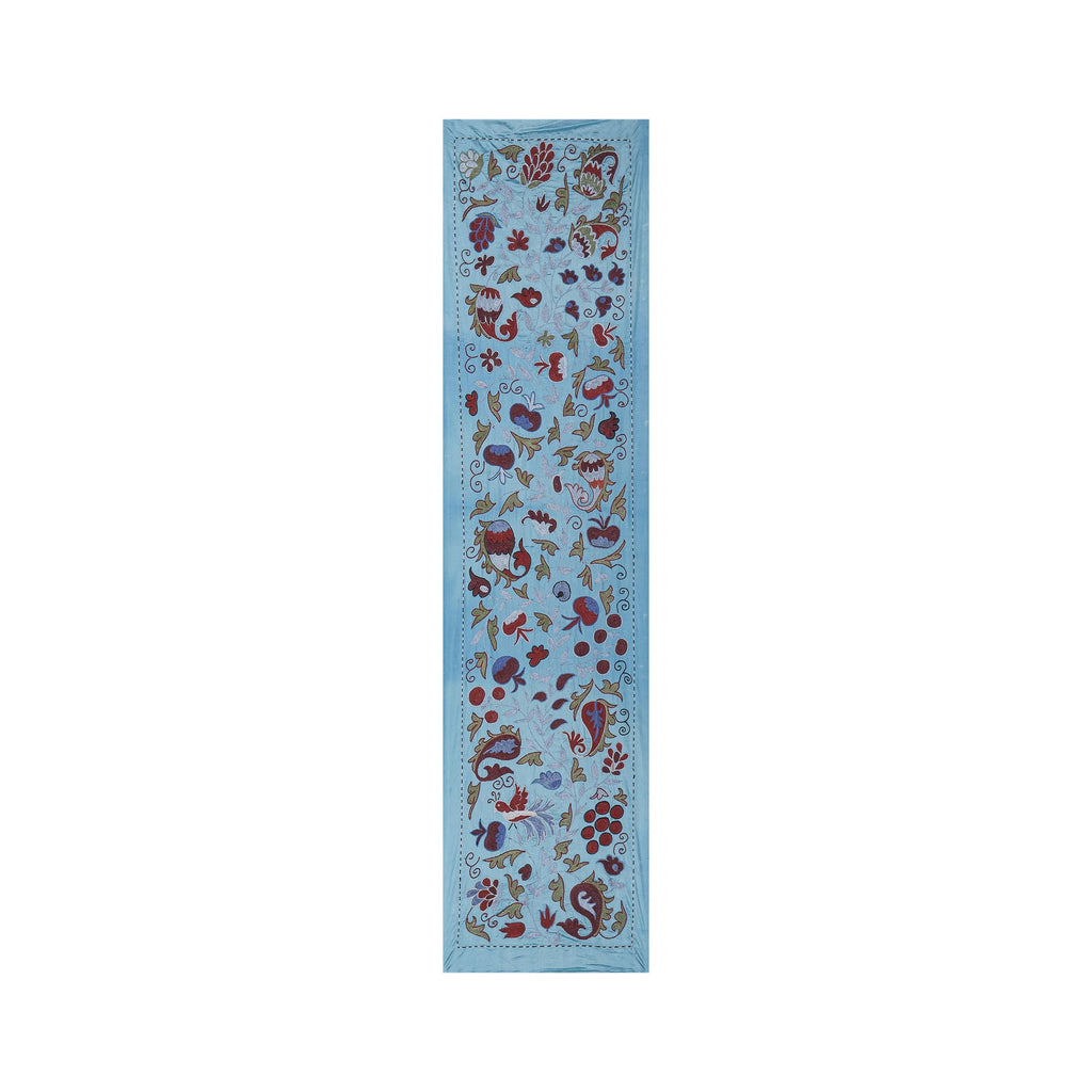 El İşlemesi Suzani Duvar Örtüsü 53 x 190 cm